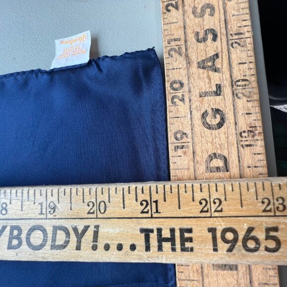 Plentex Square Scarf Size OS Polyester Blue Lightweight Neck Wrap Bandana - Picture 2 of 5